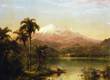  Palms2 Painting - Tamaca Palms2 scenery Hudson River Frederic Edwin Church Landscapes